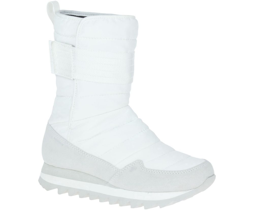 Merrell Boots White - Alpine Tall Strap Polar Waterproof - Womens 68IMFDWLY